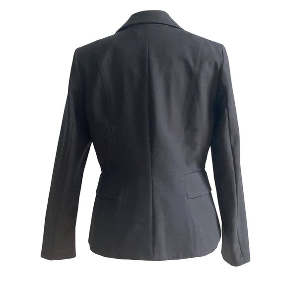 White House Black Market Signature Black Double-Button Closure Blazer, Size 10 - Picture 5 of 11